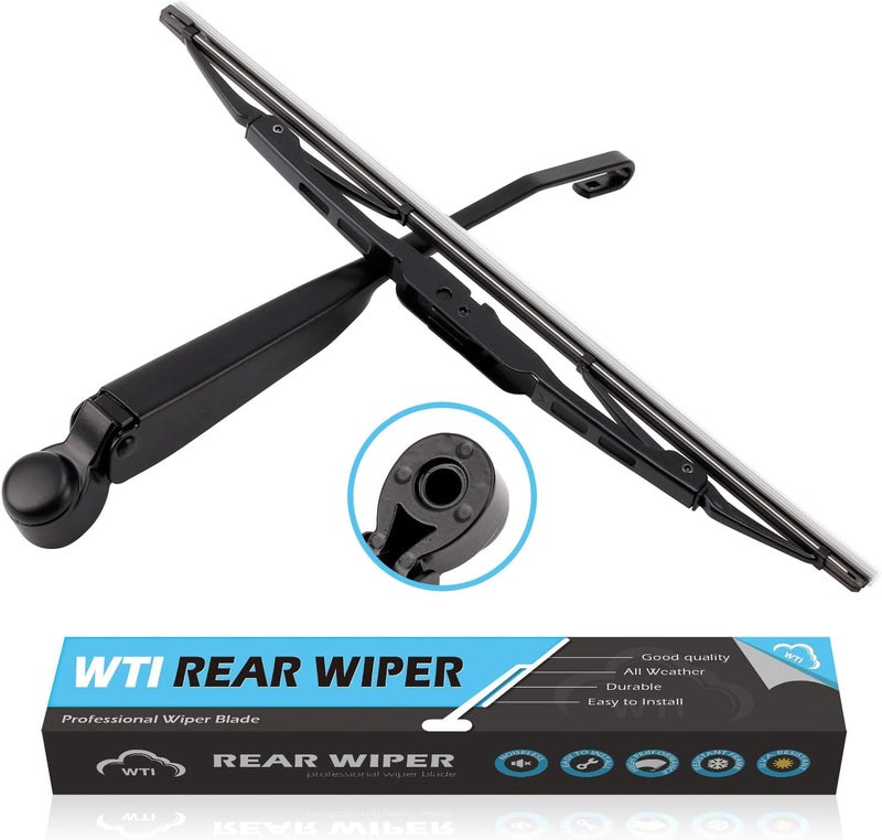 WTI Rear Wiper Arm Blade Set Compatible With Dodge Grand Caravan 2008-2010 / Compatible With Chrysler Town & Country 2008-2010 minivan Rear Windshield Window Wiper Kits Assembly New Replacement - Image 1